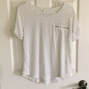 Dotted White Shirt